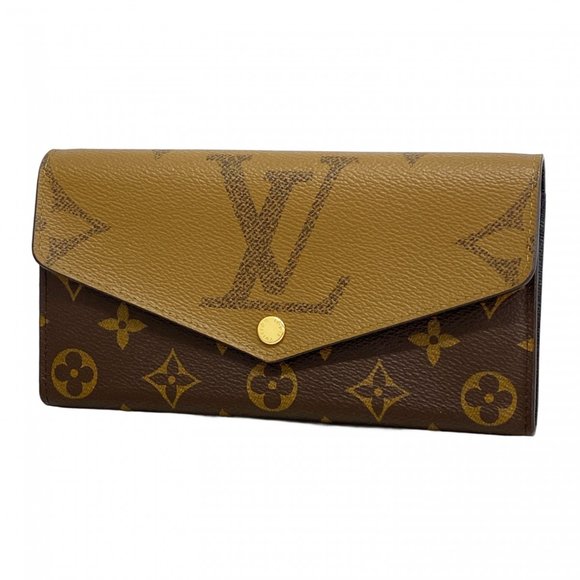 Louis Vuitton Monogram Giant Reverse Long Wallet, Portefeuille Sarah M80726, ... - Picture 1 of 9